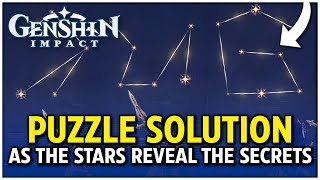 As the Stars Reveal the Secrets Puzzle Solution Phantasmal Conches 20  Genshin Impact 28 [upl. by Adyahs]