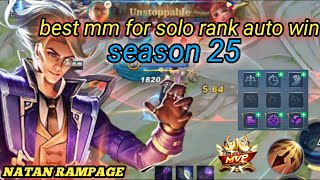 natan best build 2022 push build for solo rank [upl. by Tnilc]