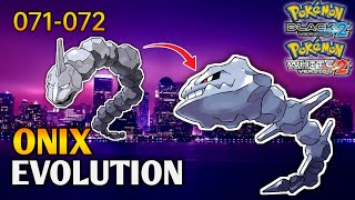 How To Evolve Onix Into Steelix In Pokemon Black 2 amp White 2  Unova Pokedex [upl. by Lexie]