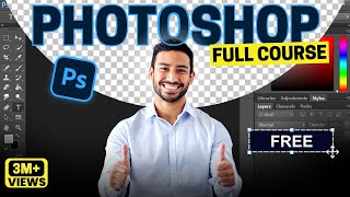 Adobe Photoshop Course for Beginners 12 Hours  Photoshop Tutorial for All Shapes amp Tools [upl. by Ahseena651]