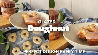 easiest way to make soft and fluffy glazed doughnut [upl. by Nabe]