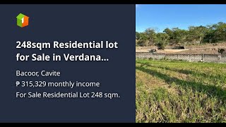 248sqm Residential lot for Sale in Verdana Homes DaangHari Bacoor Cavite [upl. by Oxford]