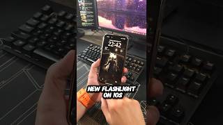 New Flashlight on iOS smartphone iphonetipsandtricks apple tech ios shorts flashlight [upl. by Zarihs]