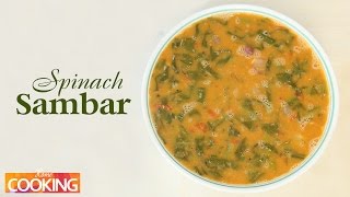 South Indian Spinach Sambar  Sambar Recipes [upl. by Aztinay842]