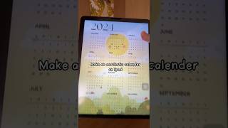 Make an aesthetic calendar on ipadpro procreate drawing [upl. by Nnylkoorb]