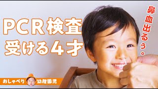 ４才の子どもがPCR検査受けてみた！痛い？やり方解説 [upl. by Akinak]