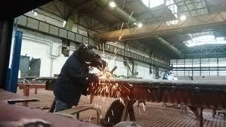 welding boiler panel part 2 carbon steel pipe [upl. by Gewirtz129]