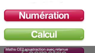 Maths CE2 soustraction avec retenue [upl. by Anastice]