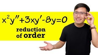 Reduction of orders 2nd order differential equations with variable coefficients [upl. by Worrell]