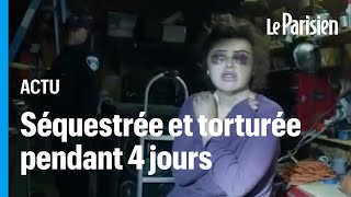 ÉtatsUnis  les images de la libération de Chloe une jeune femme otage dun « serial kidnappeur » [upl. by Calli562]