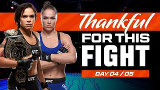 Amanda Nunes vs Ronda Rousey  UFC Fights We Are Thankful For 2023  Day 4 [upl. by Llenrod]