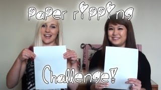 Paper Ripping Challenge  Jodiefication [upl. by Burd805]