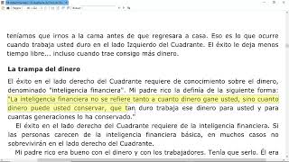 08 El Cuadrante del Flujo del Dinero Robert Kiyosaki [upl. by Araed555]