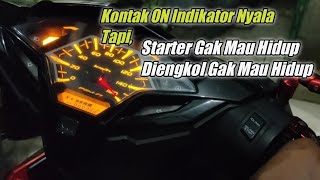 Motor tidak nyala distarter dan diengkol ini dia masalahnya  Honda Vario [upl. by Severson]