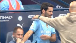 Ilkay Gundogan got Grand Welcome from Manchester City Fans on Entry during Manchester CityvsIpswich [upl. by Cogn]