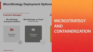 MicroStrategy and Containerization [upl. by Dagley]