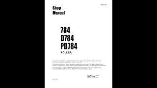 Komatsu 784 D784 PD784  SMR784 Service manual [upl. by Air681]