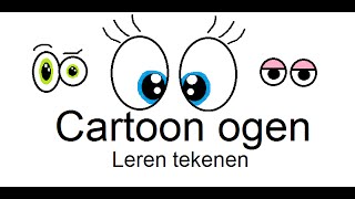 cartoon ogen tekenen [upl. by Kelsi]