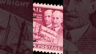 Wright Brothers 🇺🇸 US Airmail Postage Stamp with Airplane ✈️ on stamp [upl. by Lemej551]