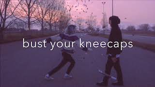 bust your kneecaps  pomplamoose  lyric video [upl. by Corkhill]