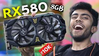 Cheapest 8GB Graphic Card For Extreme Gaming 🤩 AMD RX 580 PERFECT GPU ⚡️ Normal PC into Gaming PC [upl. by Nereil246]