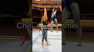 Learning an Olympian’s signature move 😳 gymnast gymnastics sports olympics Chellsie Memmel [upl. by Ahsiloc661]