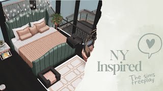 NY inspired apartment  house tour  the sims freeplay [upl. by Berriman911]