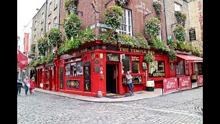 Temple Bar and Dublin City Center Ireland [upl. by Aysab]