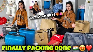 Finally Packing Done For India❤️🇮🇳 Family Lai Gifts🎁 Keep Support [upl. by O'Neill504]