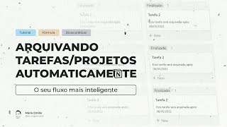 Notion dicas  Arquivando TarefasProjetos automaticamente [upl. by Finny]