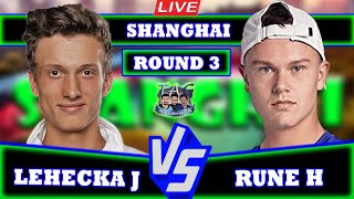 🔴LIVE H Rune vs J Lehecka • Shanghai Masters ATP 1000 2024 Round 3 Rune lehecka [upl. by Aniret427]