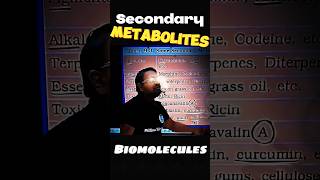 🔥 Biomolecules ⚡ Trick to Remember Secondary Metabolites Botany Examples 💥 Biology NEET [upl. by Appolonia646]