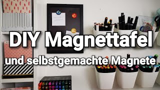 DIY Magnettafel und selbstgemachte Magnete I Bottlecaps I Magnetpapier [upl. by Fabi]