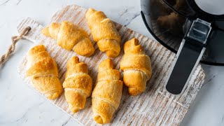 Air Fryer Canned Crescents with Time amp Temp  Flaky amp Easy [upl. by Yahsan706]