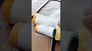 PreTaped Masking Plastic for Painting Painters Paper for Covering Skirting Frames [upl. by Iur]