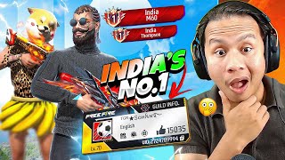 India’s No 1 M60 amp Thompson Player Vs Tonde Gamer 😱 Free Fire Max [upl. by Lamdin800]