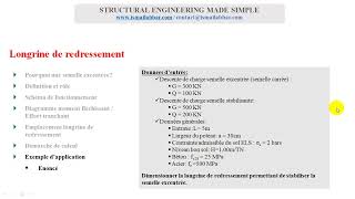 Etude complète Longrine de redressement 07 Exemple dapplication Données dentrée [upl. by Notsreik]