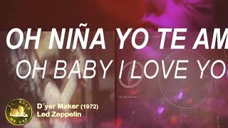 Led Zeppelin Dyer Maker Lyric [upl. by Wolfson]