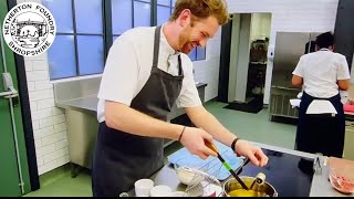 Netherton Foundry croustade iron used in the Great British menu kitchen [upl. by Batholomew608]