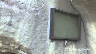 Raw video Vandals deface Pompeys Pillar [upl. by Enrahs855]