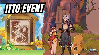 ITTO EVENT Full Edited STORY Quest • HIDDEN LOCATIONS  43 Genshin Impact [upl. by Yovonnda]