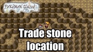 Pokemon Glazed  Earliest Trade stone location [upl. by Hatokad]