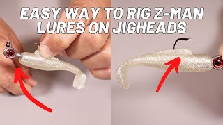 Easiest Way To Rig ZMan Lures On Jigheads [upl. by Iahc]