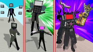 EVOLUTION of NEW UPGRADED TV MAN TITAN All Forms  TABS  Totally Accurate Battle Simulator [upl. by Alcock]