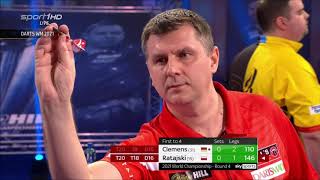 Darts World Championship 2021  Round 4  Clemens  Ratajski Full Match  German [upl. by Balfore]