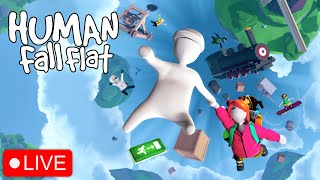 Human Fall Flat Funny Gameplay Live Hindi  Human fall flat road to 500 Subscribers [upl. by Ahsemrac995]