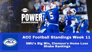 Week 11 College Football Rankings 2024 SMUs Big Win Clemsons Home Loss Shake Rankings [upl. by Adim]