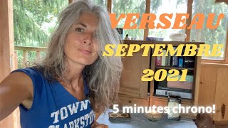 Verseau septembre 2021 en 5 minutes chrono [upl. by Narruc]