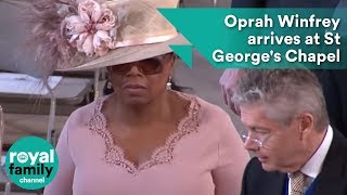 Oprah Winfrey arrives at Royal Wedding 2018 of Prince Harry and Meghan Markle [upl. by Kalin]