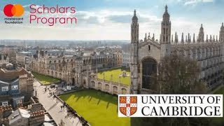 Mastercard Foundation Scholars Program at Cambridge University 2025 amp 2026 – Apply Now [upl. by Nylrahs403]